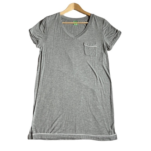 Honeydew Intimates Other - Honeydew Intimates Heathered Gray Short Sleeve Pocket Sleep Shirt Size Large